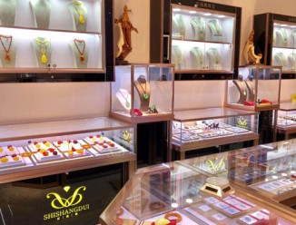 侯马珠宝展柜厂家做的珠宝店背柜尺寸是多少